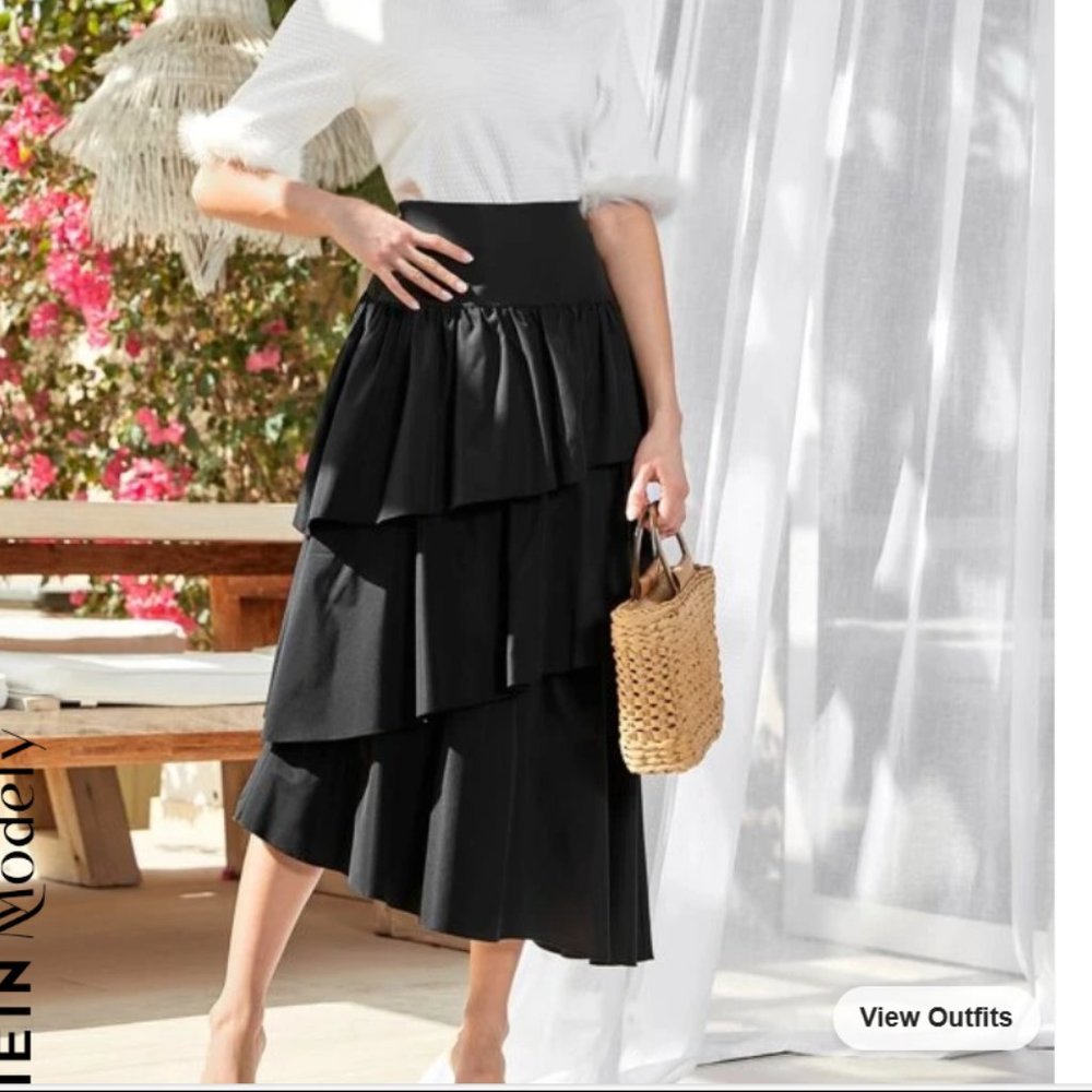 SHEIN Modely Layer Hem Skirt New with tags size XL Tall